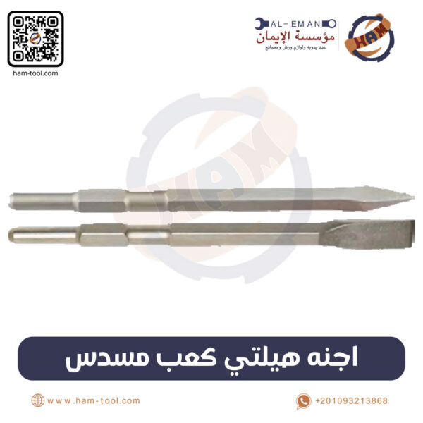 Hex Shank Demolition Chisel (Pointed & Flat)
